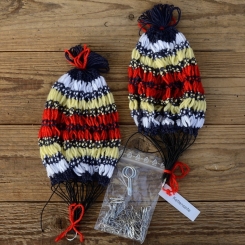 Rocknetz gem. Foto, klassische Ausführung,  passend für 26"-28" Räder der 20-60er Jahre. 