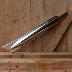 Auspufftopf "SACHS 98ccm", lang, verchromt, D=28mm/56mm L=570mm 