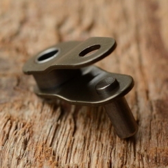 Kettenglied Fahrradkette, gekröpft, "halbes Glied", 1/2 x 1/8 Zoll 