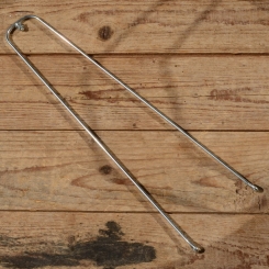 Strebe  28", Überlaufstrebe, verchromt, Aufnahme D=5.5mm, B=46mm, L=360mm 