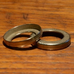 Staubdeckel / Staubkappe, vernickelt / verchromt, D=25.5mm aussen, innen ca. 16.5mm 