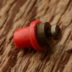 Kabelanschlußbuchse,  Messing/Kunststoff, orig. Altbestand, passend für viele Touren-und Sporträder der 50-60er Jahre, NSU, MIELE etc. 