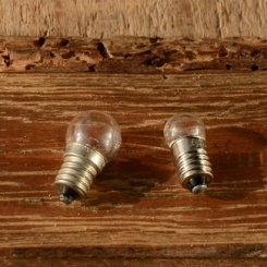 Glühbirne Schraubsockel (E10), 6V/0,6W, Zweierpack ! u.a. passend für Fahrradrücklichter 