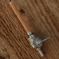 Benzinhahn "Frankfurter-Modell", tankseitig M10x1, Abgang 6mm Schlauchstutzen, mit Reserve 