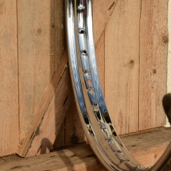 Felge Moped Motorrad 1.50-19 (23 x 2,50), DREISCHICHTVERCHROMTE  Luxusversion, 36 Loch, gepunzt, 55mm breit 