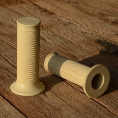 Griffbezug Moped, creme, mit seitl. Wulst, L=100mm , passend für Gasgriffe 24-26 mm 