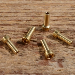 Lötnippel, D=5.0/3.0/1.6mm, L=12.0mm, Messing, FIX Bez. 18A 