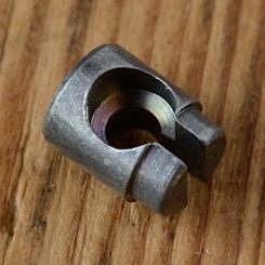 Nippel Aufnahme, abgesetzt, D=9.0/8.0mm, D_innen=6.2/3.8mm, L=11mm, geschlitzt 