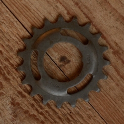 Ritzel 1/2 x 1/8 Steckausführung, "Z=19", anthrazit oder silberfarben, passend für F&S Torpedo- u. div. weitere Freilaufnaben  