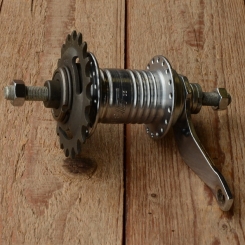 Nabe Hinterrad,"F&S JET", verchromt, Freilauf/Rücktritt, 36Loch, Achse FG9.5mm, Einbaumaß 110mm 