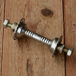 Nabe Vorderrad, WECO, gerillt, verchromt, 36Loch, Einbaumaß 90mm, Achse FG7,9mm 