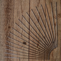 Speiche 2mm, glatt, verchromt, ohne Nippel 