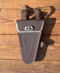 Werkzeugtasche für Herrenräder, braun, orig. 30/40er Jahre, alte Neuware, leichte Lager-Patina 