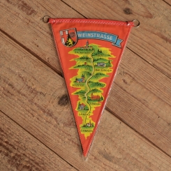 TOBI-Wimpel "WEINSTRASSE", 60/70er Jahre Altbestand 