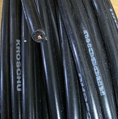 Zündkabel, schwarz, D=5mm, 50cm Stück, orig. aus altem KROSCHU Lagerbestand     