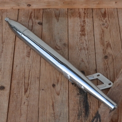 Auspufftopf "ZÜNDAPP 422/423", verchromt, D=26mm/56mm L=570mm 