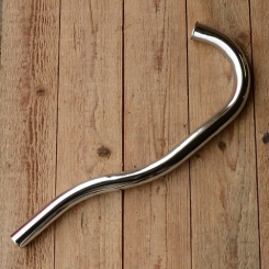 Auspuff-Krümmer für "MIELE K50" Sachs50ccm, verchromt, D=28mm/H=160mm/L=460mm 