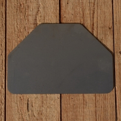 Kennzeichen hinten, unlackiert, passend für 98 ccm Motorfahrrad, frühe Motorräder etc.,  B=205mm/H=138mm 