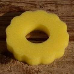 Tankring, Schaumstoff, gelb, D=85mm, H=15mm, passend für 30-40 mm Stutzen 
