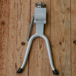 Zweibeinständer, 26/28", silber, Aluminium, solide Ausführung, klassisch gearbeitet 