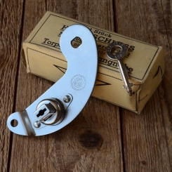 Bremsankerschloß, "HEBIE", passend F&S Dreigangnaben"dicke Berta" Mod. 53, Rarität aus orig. 50-60er Jahre Altbestand 