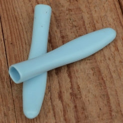 Hebelüberzug f. Alugusshebel, hellblau, orig. 50/60er Jahre, L=130mm, Abb. ähnlich 