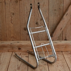 Gepäckträger, passend für 16 Zoll Fahrräder, silber lackiert, B=120mm H=240mm 