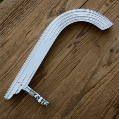 Kettenschutz,  Aluminium,  alte Ausführung, L=33cm, mit Bandage 
