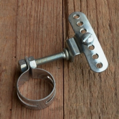 Anbauschelle für Kettenschutz, glanzverzinkt 