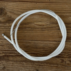 Schaltzug für klassische Sporträder mit Kettenschaltung, weiss,  ! Länge Außen/Innen 110/125 cm 
