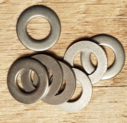 Unterlegscheibe für Nabe mit max. 10,5 mm Achse, Edelstahlausführung, D: 20 / 10,5 mm, 1 Stück    