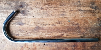 Auspuff-Krümmer für "SACHS 98ccm" verchromt, Form F, D=28mm, H: 225 mm    