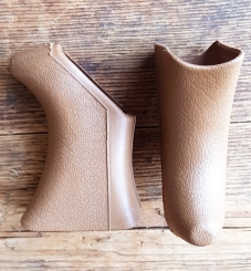 Bremshebel Überzug AERO, braun, neutral,  passend für div. Bremshebel 60-80 er Jahre, u.a. Shimano und Weinmann, Neuauflage    