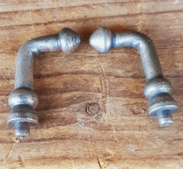 Pumpenhalter zum einlöten, orig. 50-80er Jahre,  sehr stabil, Paarpreis 