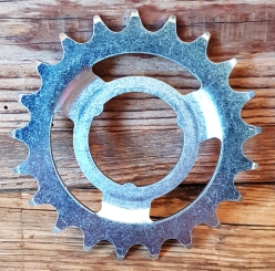 Ritzel 1/2 x 1/8 Steckausführung, "Z=26", silberfarben, passend für F&S Torpedo- u. div. weitere Freilaufnaben  