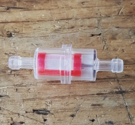 Kraftstofffilter / Benzinfilter, L=60mm D=21mm, für 5/6mm  Schlauch 
