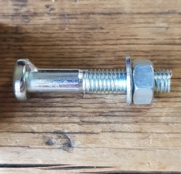 Sattelklemmbolzen aus deutscher Produktion, glanzverzinkt M8 x 50mm   