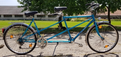 Tandem "LEJEUNE", Frankreich 70-80er Jahre, sehr hochwertiges Modell, handgefertigter Rahmen, 650 B Bereifung 