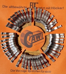 Hosenklammer "Cawi - Fix",  vernickelt, Topmodel der 30-50er Jahre, die mit dem Höcker... 