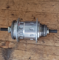 Nabe 3-Gang,"SACHS", seltene 28 Loch Sportversion ohne Rücktritt, orig. alte Neuware aus SACHS Bestand 80/90er J.  