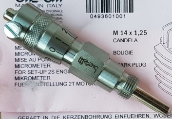 Zündeinsteller für 14 mm Kerzengewinde, hochwertige Ausführung in klassischer Bauform der 30-70er Jahre, 