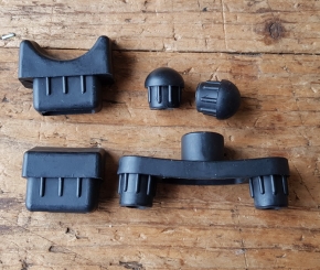 Ersatz Gummiteile für Ausstellungs Ständer, Stahl verchromt, ArtNr: 26900, Komplettsatz 