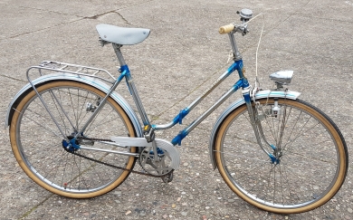  Zerlegerad, "WIGRO Sport", (Wilhelm Grohmann) , 60er Jahre , 26", blau, Originalzustand mit Patina, s. Bilder.  