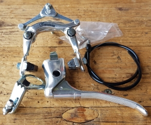 Bremse  VR  "Weinmann Mittelzug", mit Zug und Hebel etc., orig. alte Neuware, 70-80er J. für Klassiker mit 26 oder 28 x 1,75 Rädern 