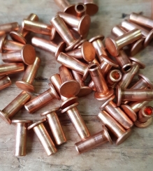 Kupferniet für Bremsbeläge, 3 x 8 mm, passend für z.B. unsere Beläge, ArtNr. 30078 