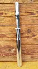 Sattelstütze, Kerzenstütze,  gefedert, 27,2 mm (Rennrad/Randonneur) , Chromausführung, verdrehsicher, L: 300 mm 