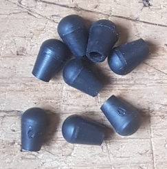 Endkappen für Strebenende  BLUEMELS Schutzblech Anbausatz, schwarz, orig. Altbestand, 8 Stck. Satz 