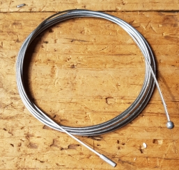 Schaltzug Innenzug für Naben-oder Kettenschaltung, Nippel beidseitig (4 mm und 2,5 mm)  Stahlseil, D=1.2mm, L= 2100mm 