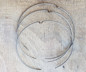 RIEMANN Karbidlaternen Federspange zur Glashalterung, ca. 90-95 mm Lichtaustritt, rare, orig. alte Neuware ! 