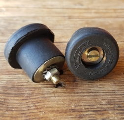 Lenkerendstopfen  VELOX, made in france, Gummi schwarz,  orig. Altbestand 